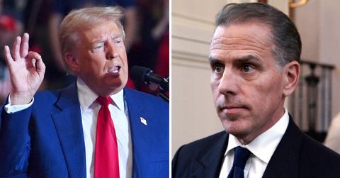 i wouldnt take it off the books donald trump says he wouldnt rule out pardoning hunter biden if hes president pp