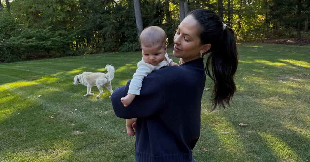 Image of Christen Harper Goff admits her house gets chaotic with a baby and large dog.