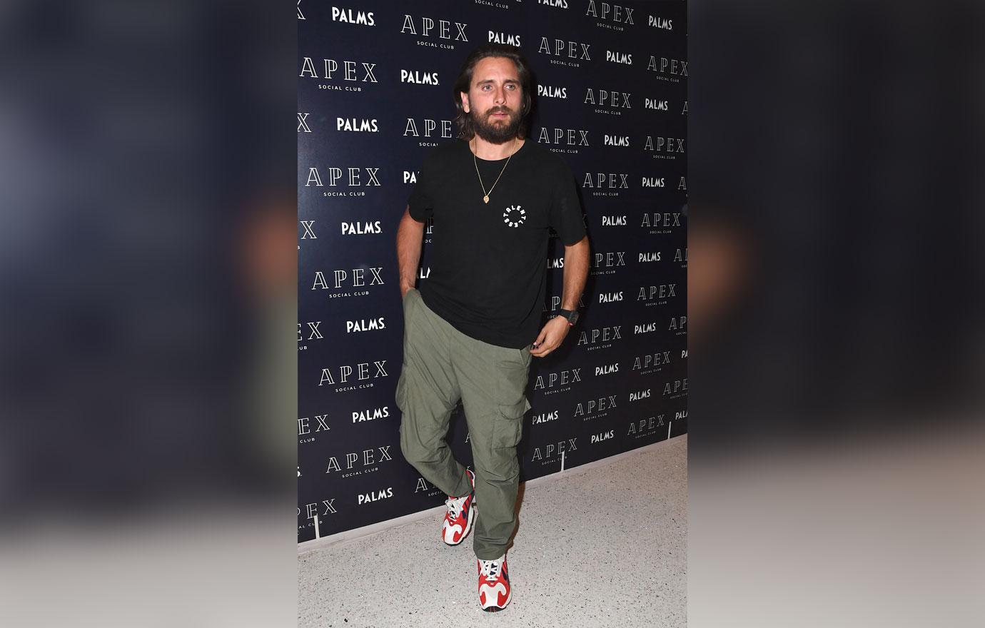 Scott Disick arrives at Apex inside the Palms Casino Resort