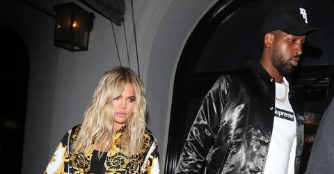 Khloe Kardashian Tristan Thompson rare pda
