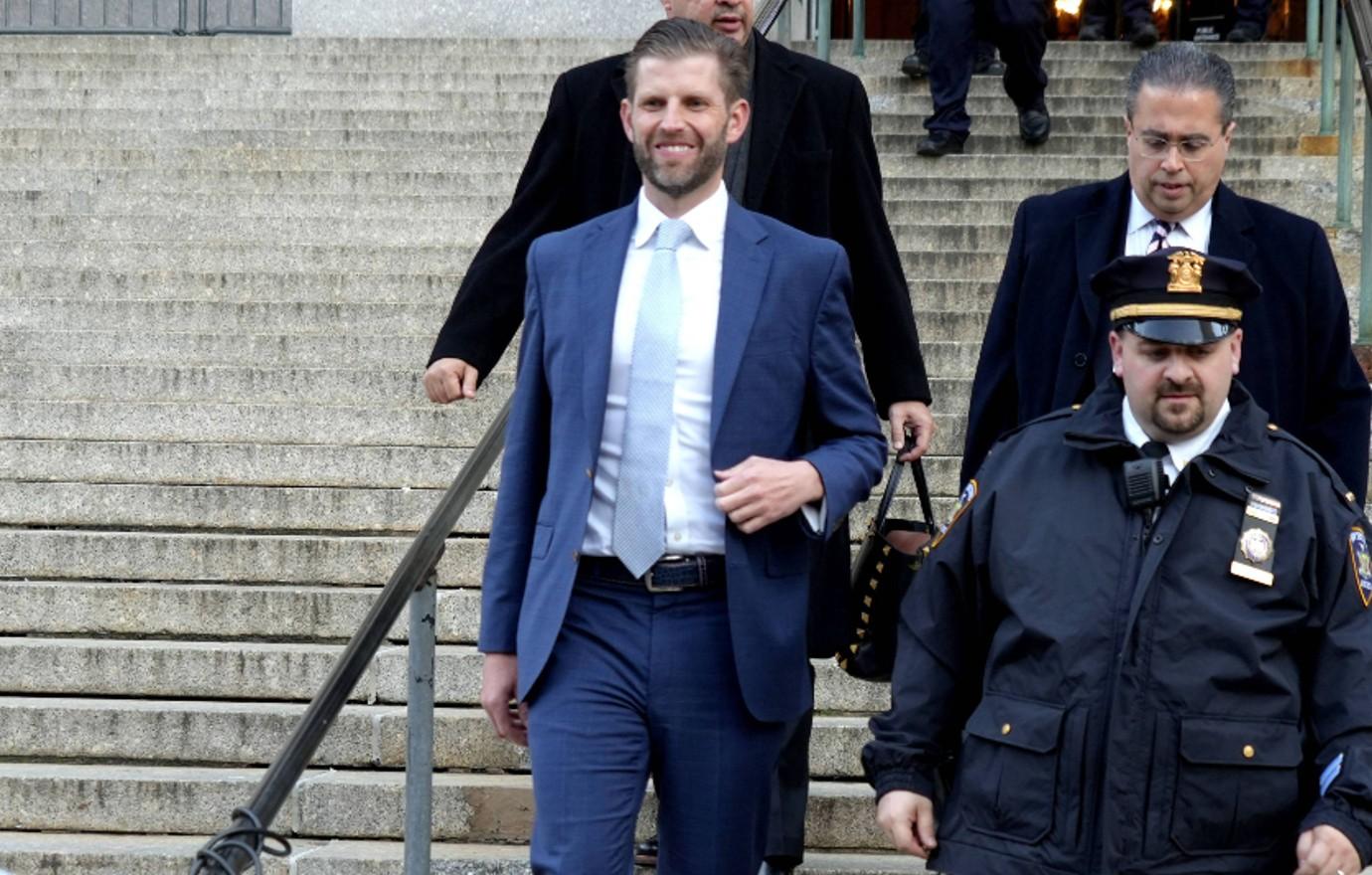 eric trump rages potholes outside court jpg