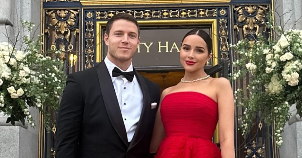 olivia culpo pregnant baby bump first child husband christian mccaffrey