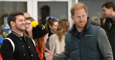 prince harry caught off guard during brief meeting with king charles