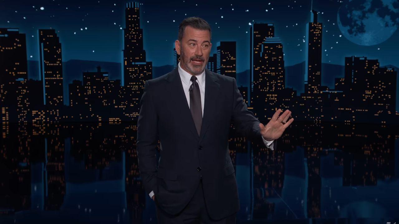 Image of Jimmy Kimmel referenced Donald Trump’s displays at other government buildings.