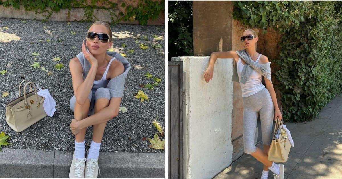image of Elsa Hosk said she keeps fit by doing dance cardio. 