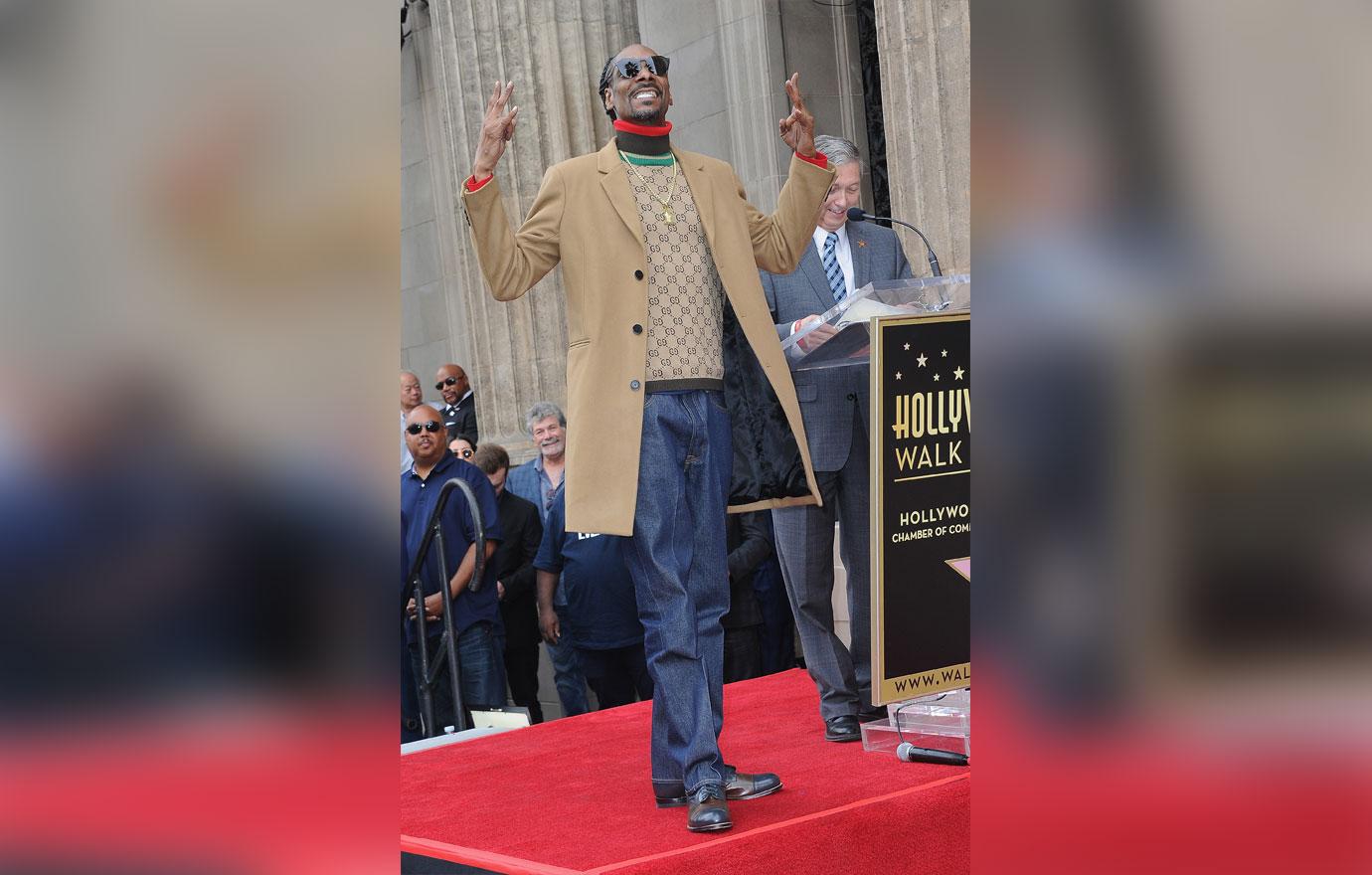 Snoop Dogg Honored With Star On The Hollywood Walk Of Fame