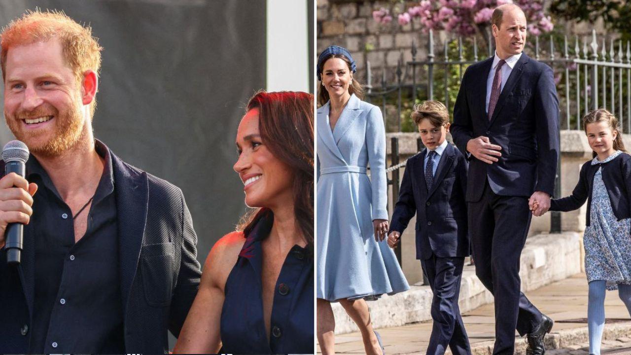 Image of Prince Harry and Meghan Markle, along with Prince William and Kate Middleton, faced renewed attention following Harry’s U.K. return.