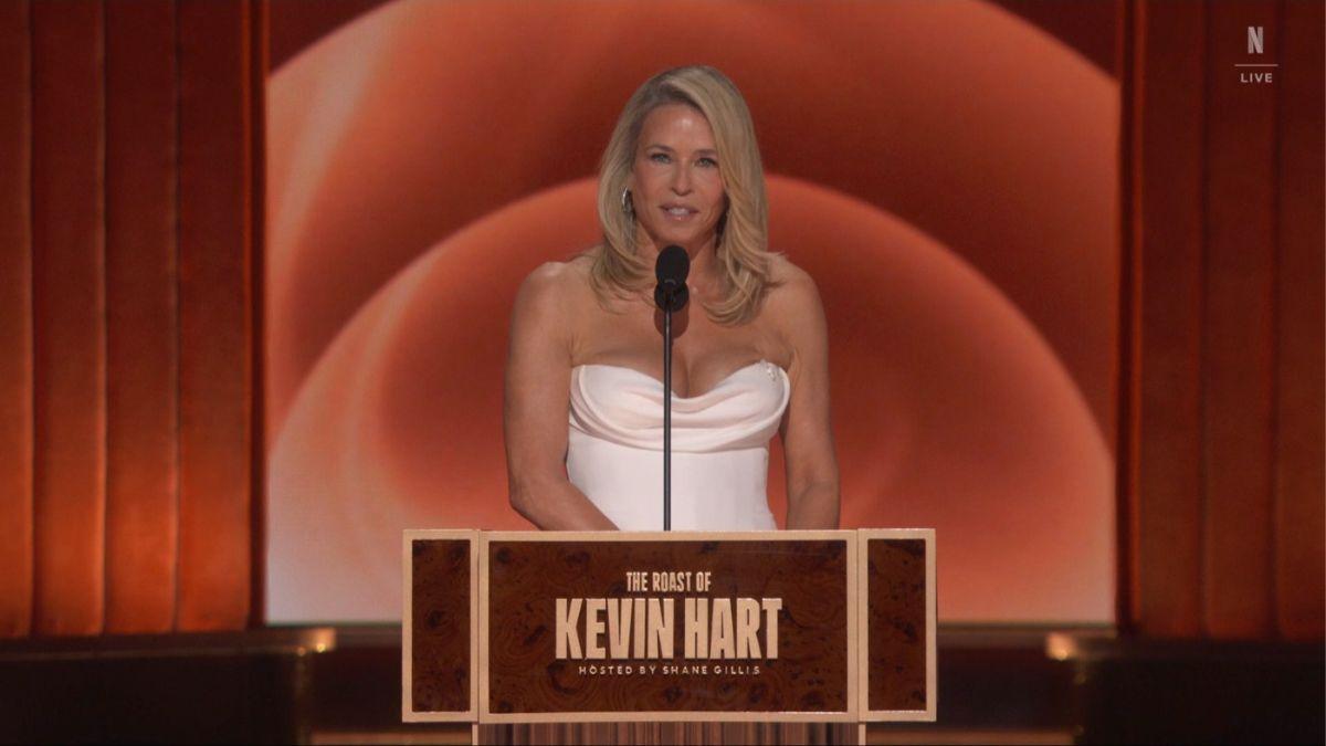 Photo of Chelsea Handler said that Tony Hinchcliffe would have women's uteruses 'dry heaving' if they saw him doing comedy.