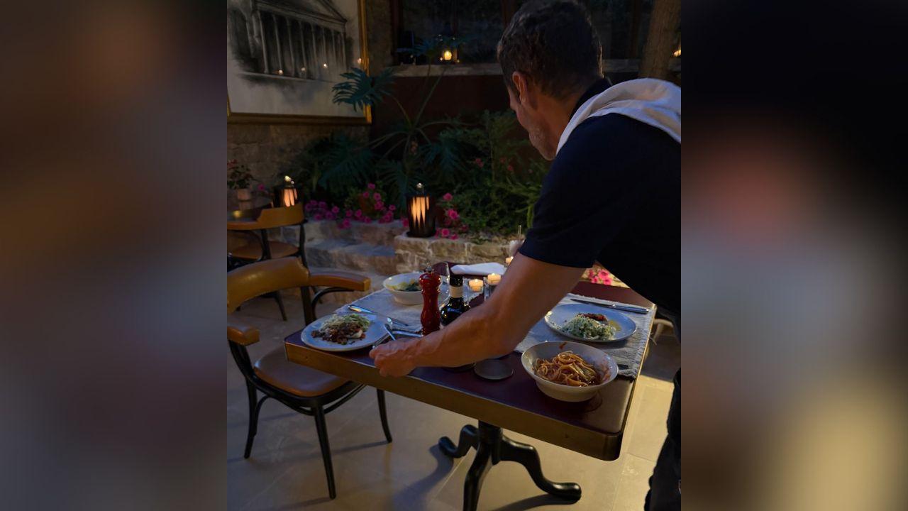 image of Ryan Seacrest was previously photographed with a mystery blonde companion in the south of France in June.