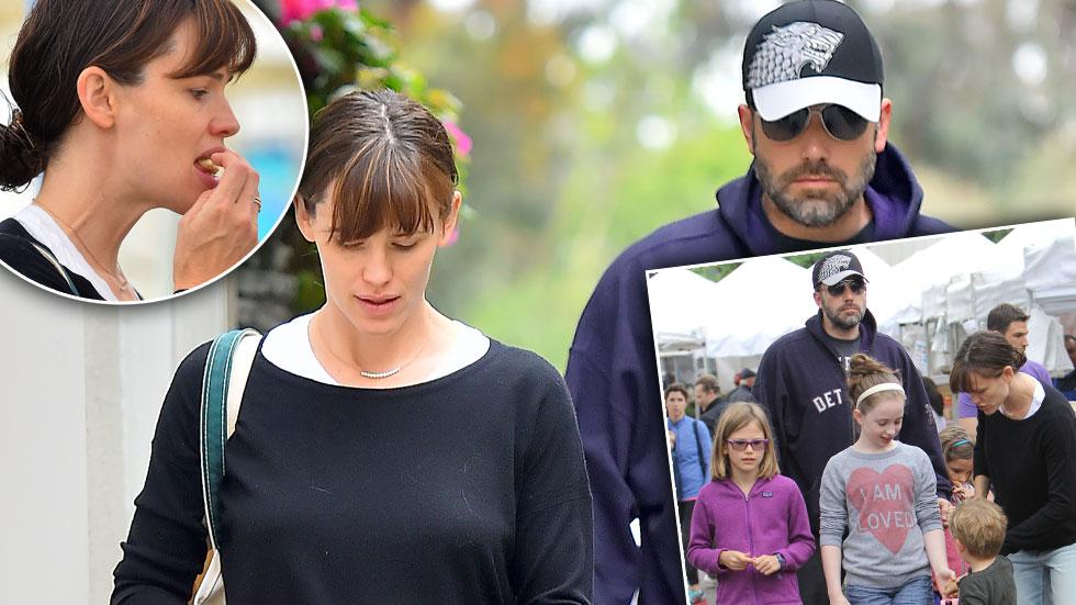 Jennifer garner ben affleck farmers market