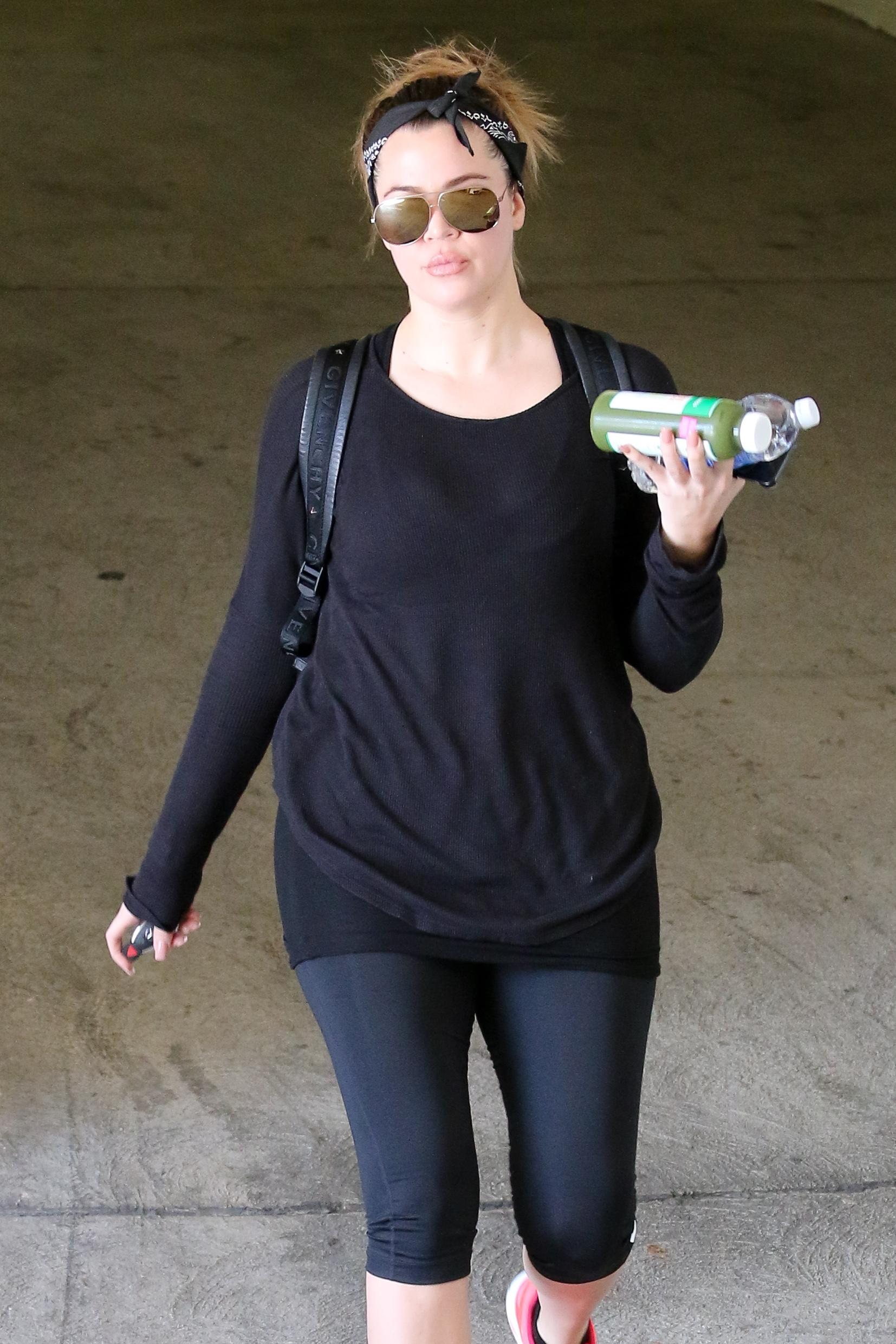 Khole Kardashian leaving the gym in Beverly Hills, CA