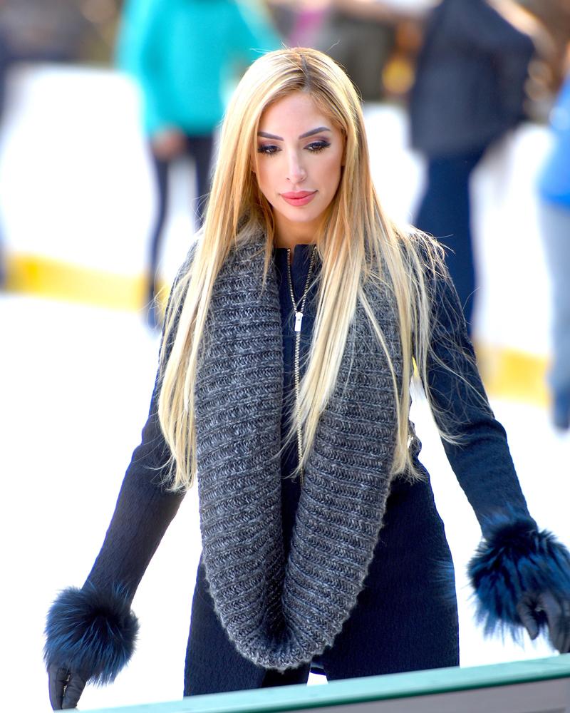 *EXCLUSIVE* Farrah Abraham cozies up to her ex Simon Saran for a romantic day on the ice