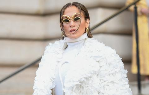 jennifer lopezs demonic paris fashion show look slammed photos