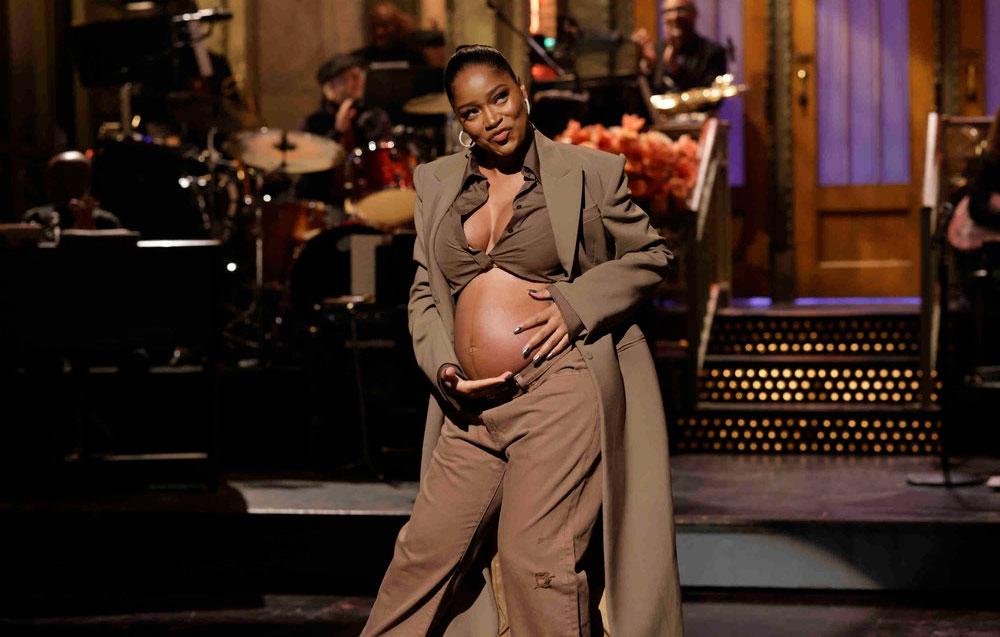 keke palmer teases fans with growing belly