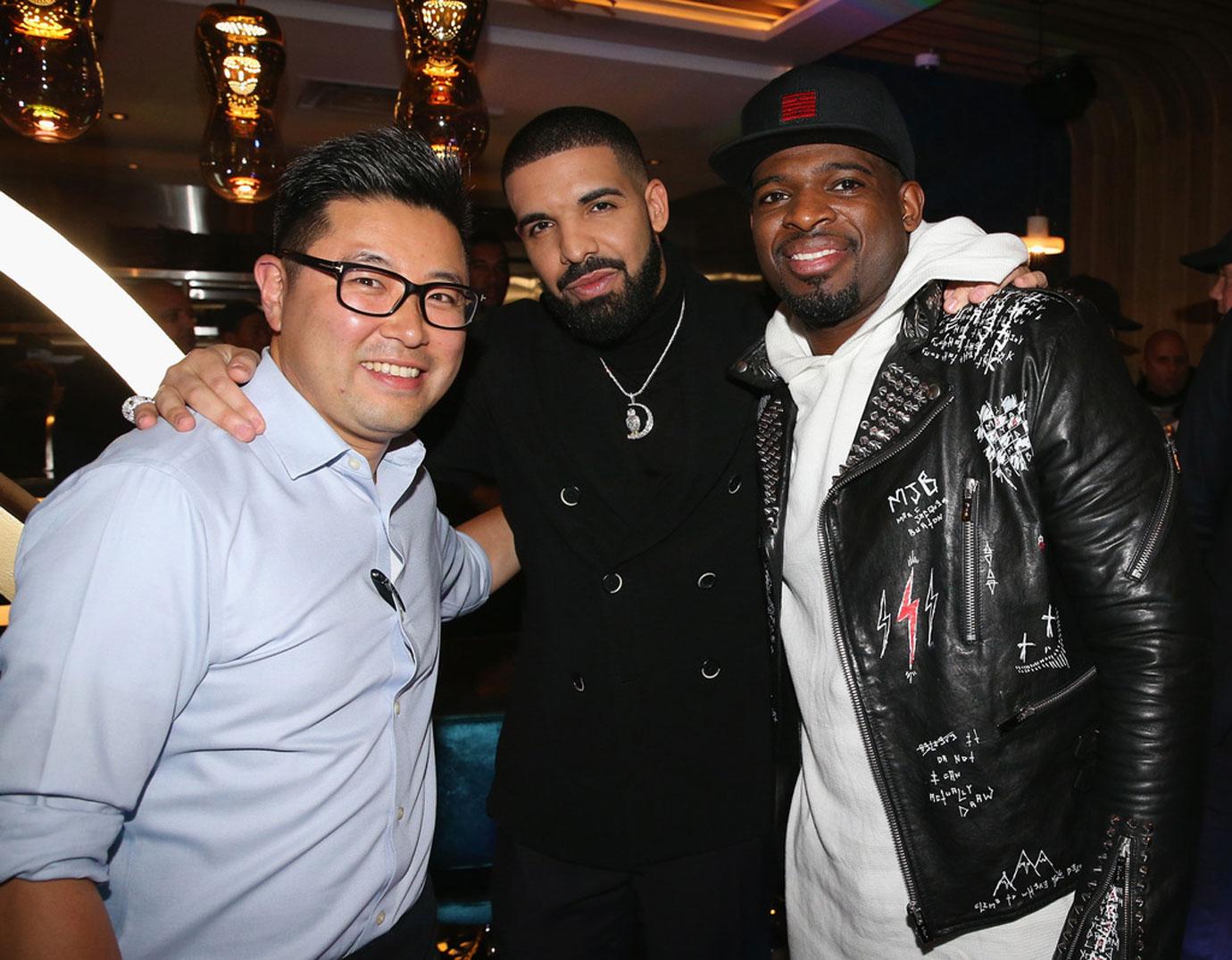 Antonio Park Drake and PK Subban attend as Drake And OVO Chubbs Host Friends and Family Event Of New Restaurant Pick 6IX With The House Of Remy Martin on January 10 2018 in Toronto Canada.