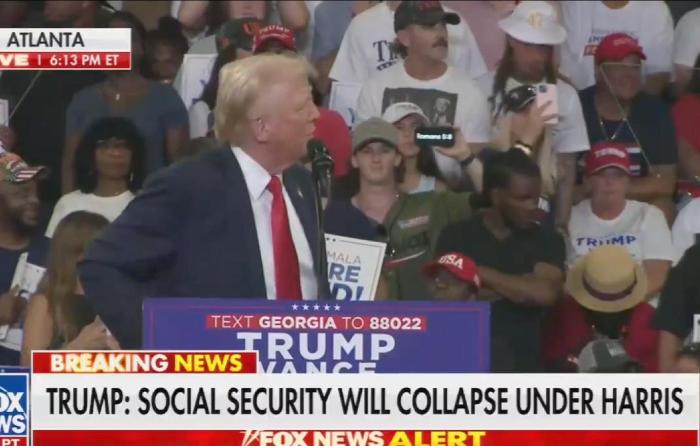 unfit donald trump dementia don slammed glitching georgia rally speech