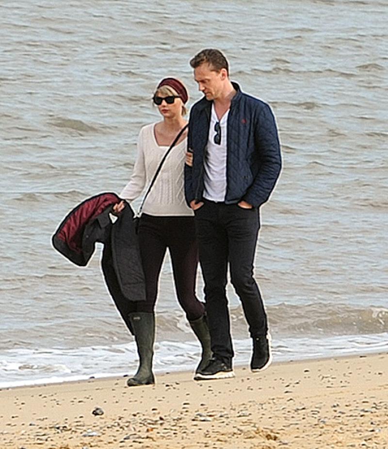 Taylor Swift and Tom Hiddleston in Suffolk.