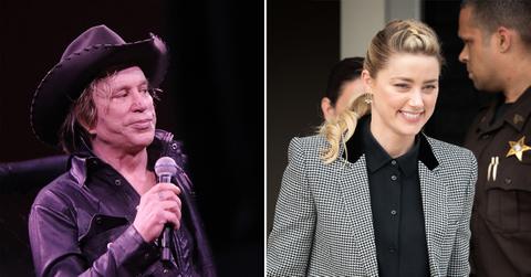 mickey rourke brands amber heard gold digger johnny depp trial pp