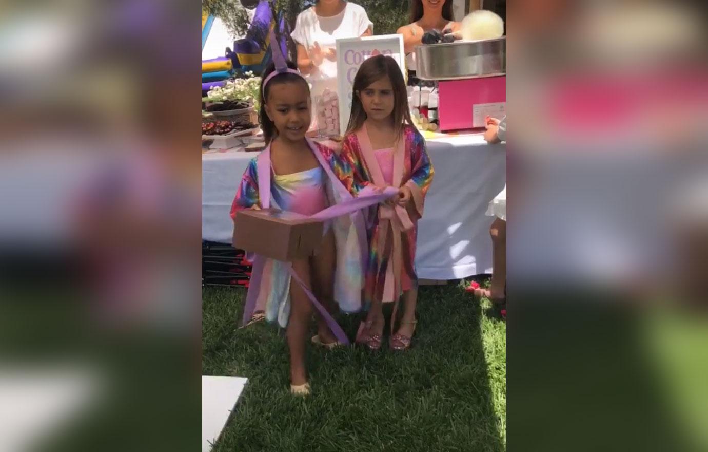 north west penelope disick unicorn themed birthday party pics 01