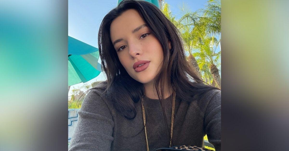 image of Bella Thorne showed off a new darker hair color on Instagram.