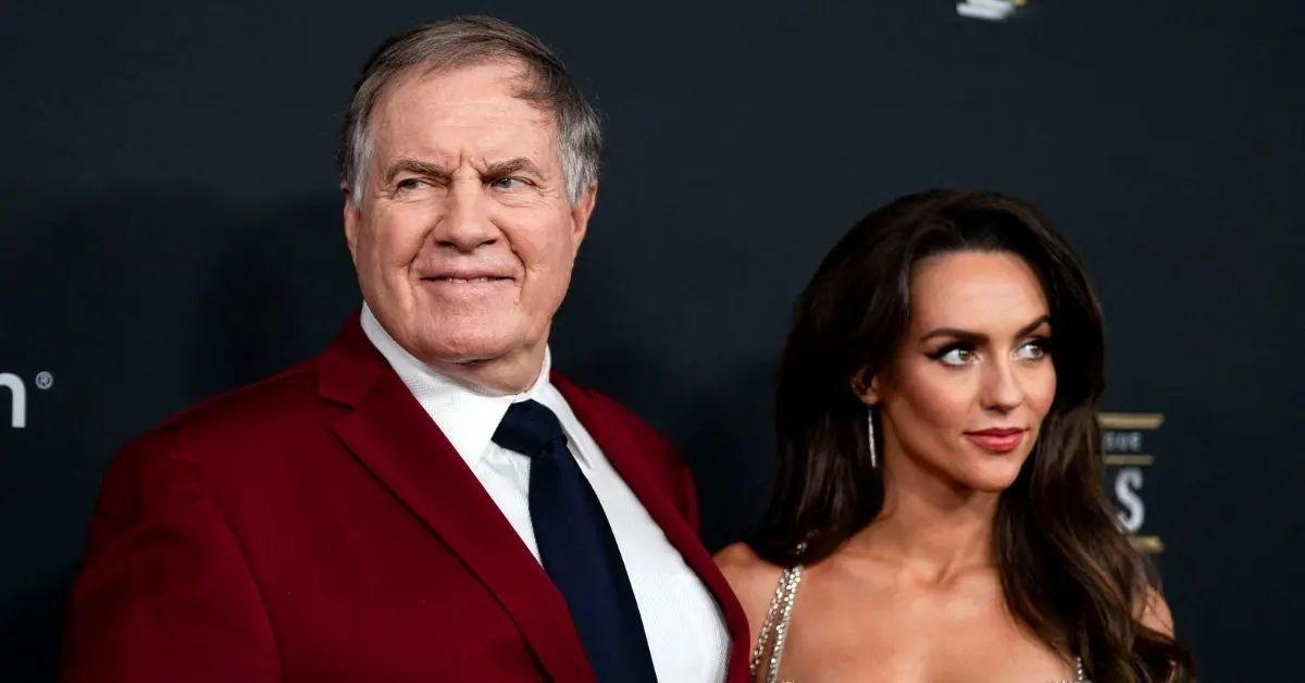 Photo of Jordon Hudson and Bill Belichick