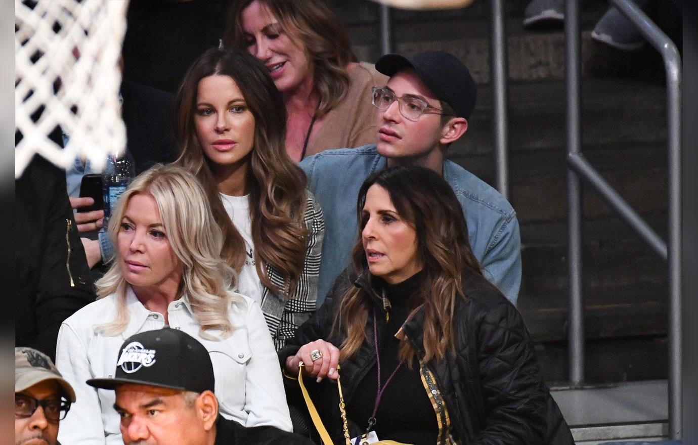 Celebrities At The Los Angeles Lakers Game