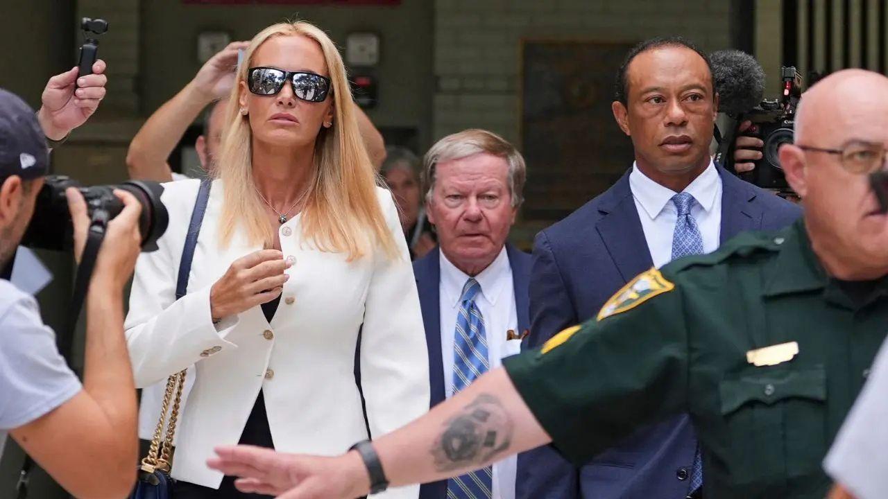 image of tiger woods and Vanessa trump