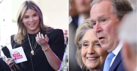 Composite photo of Jenna Bush-Hager and George W. Bush