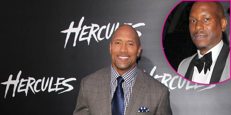 Dwayne johnson feud tyrese