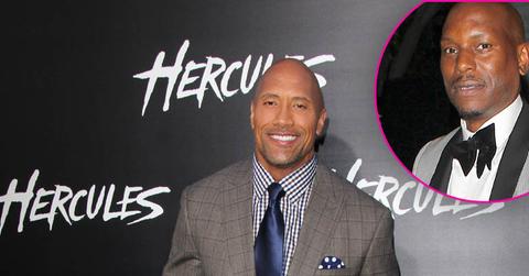 Dwayne johnson feud tyrese