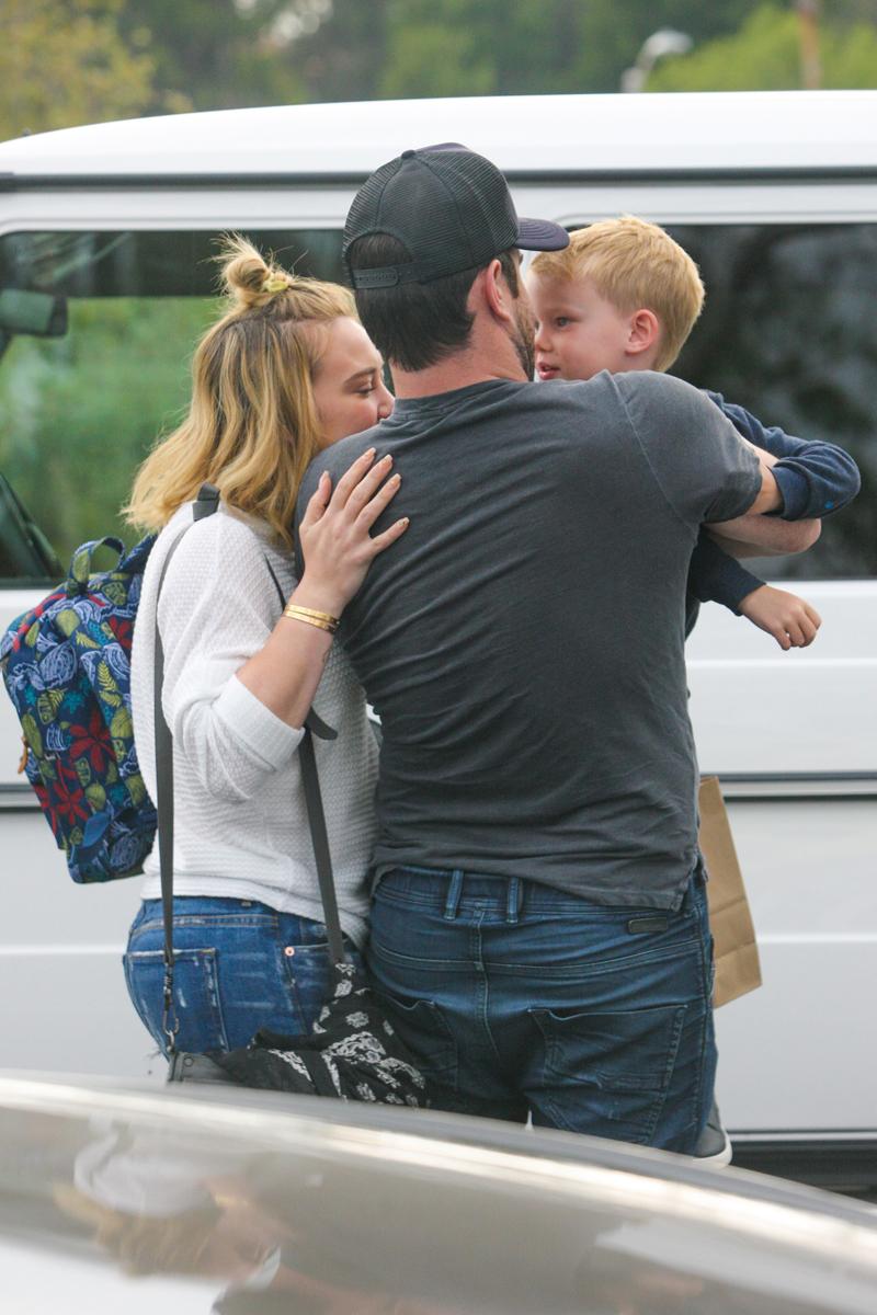 *EXCLUSIVE* Hilary Duff and Mike Comrie seem to be the friendliest of Exes