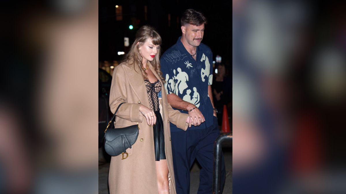 image of Taylor Swift and Travis Kelce couple announced their engagement in August 2025.