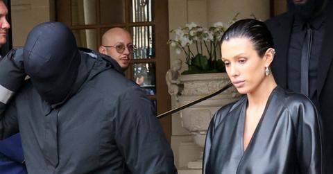 A photo of Kanye West and his wife, Bianca Censori.