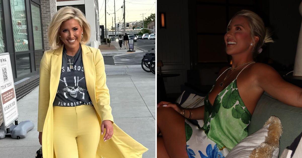 Two photos of Savannah Chrisley