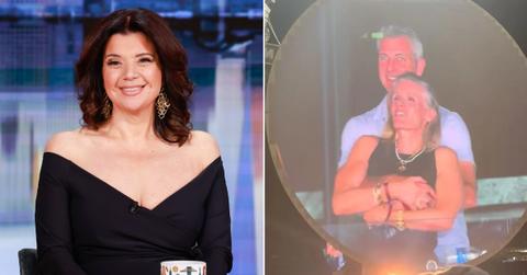 Photo of Ana Navarro and a picture of Andy Byron with Kristin Cabot.