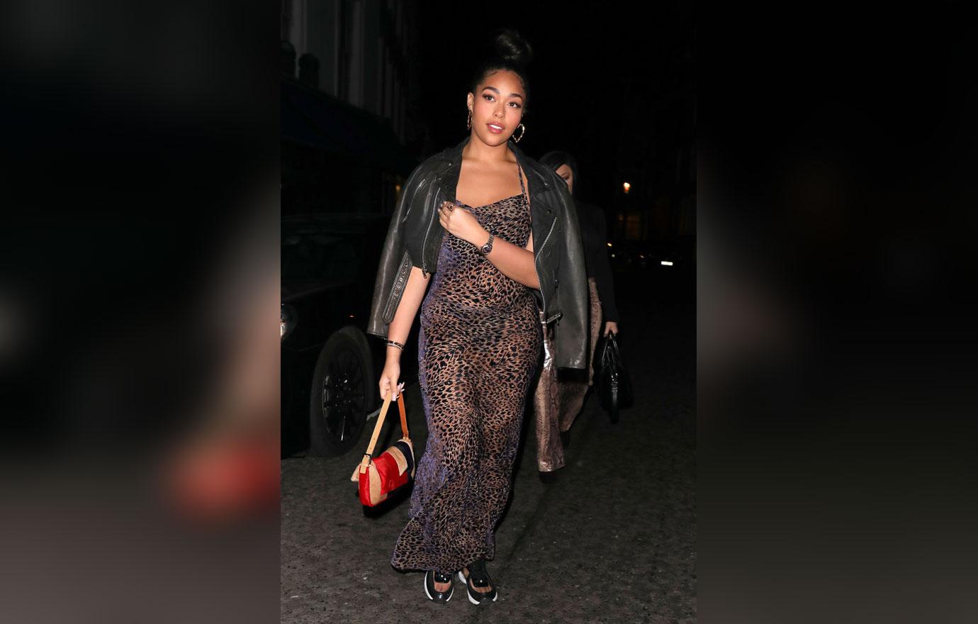 Jordyn Woods Leaves A Restaurant