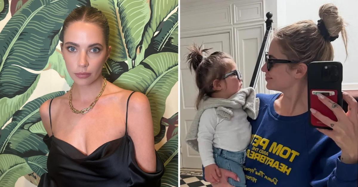 Photo of Ashley Benson and a picture of the actress with her daughter.