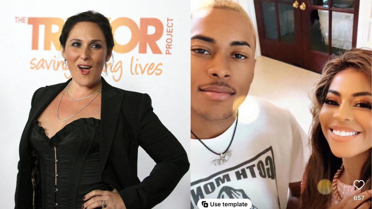 Split image of Ricki Lake and Mary Cosby with her late son Robert.