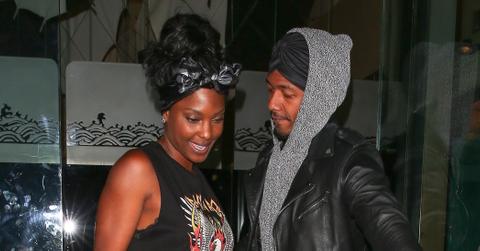 Nick Cannon leaves Mr Chow with a mystery woman