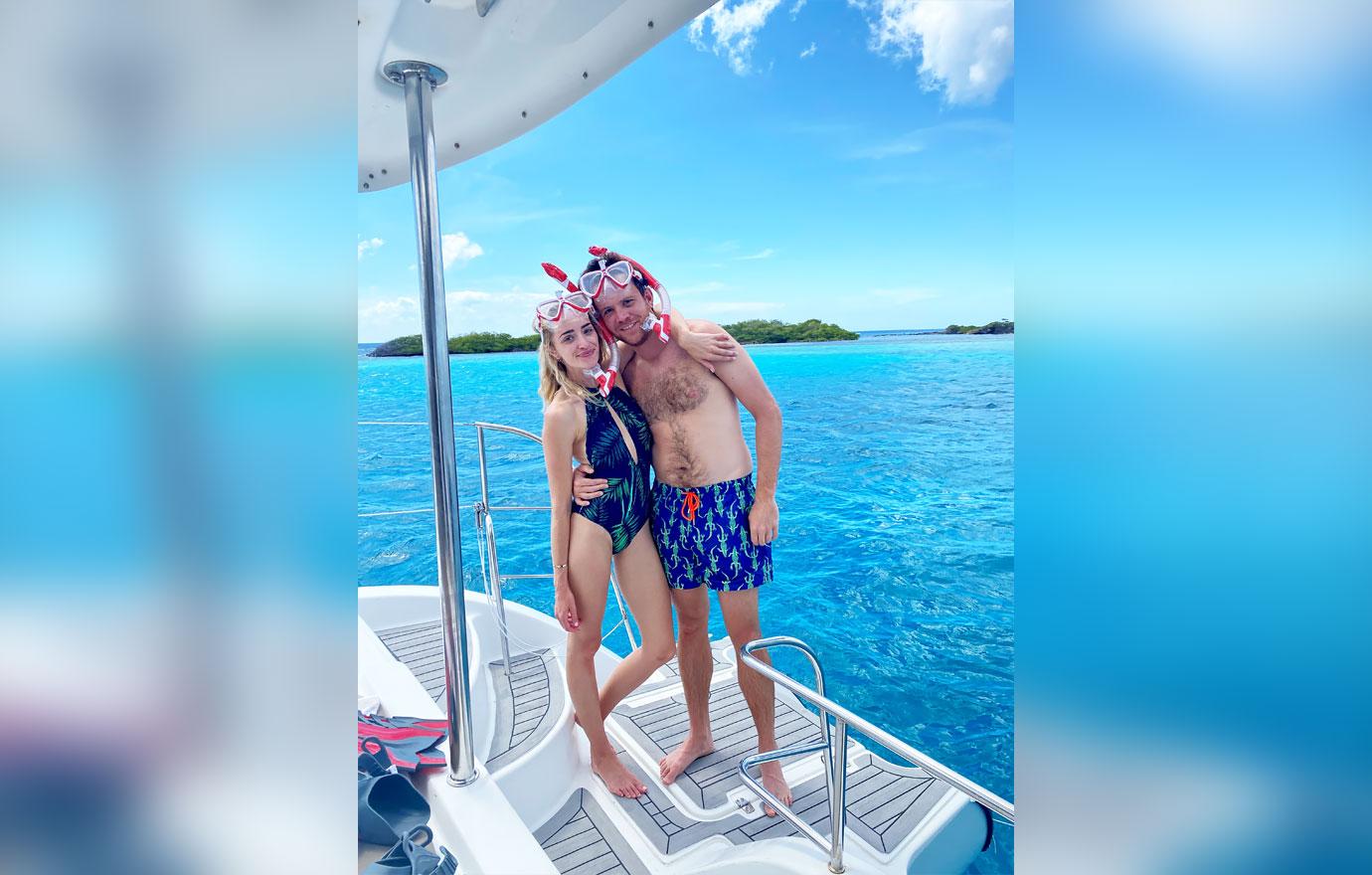 ginny and georgia brianne howey husband matt ziering snorkeling aruba