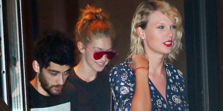 Taylor Swift goes to visit Gigi Hadid and Zayn Malik at Gigi&#8217;s apartment, then Taylor takes them back to her apartment in New York