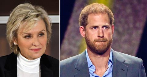 Split photo of Tina Brown and Prince Harry.