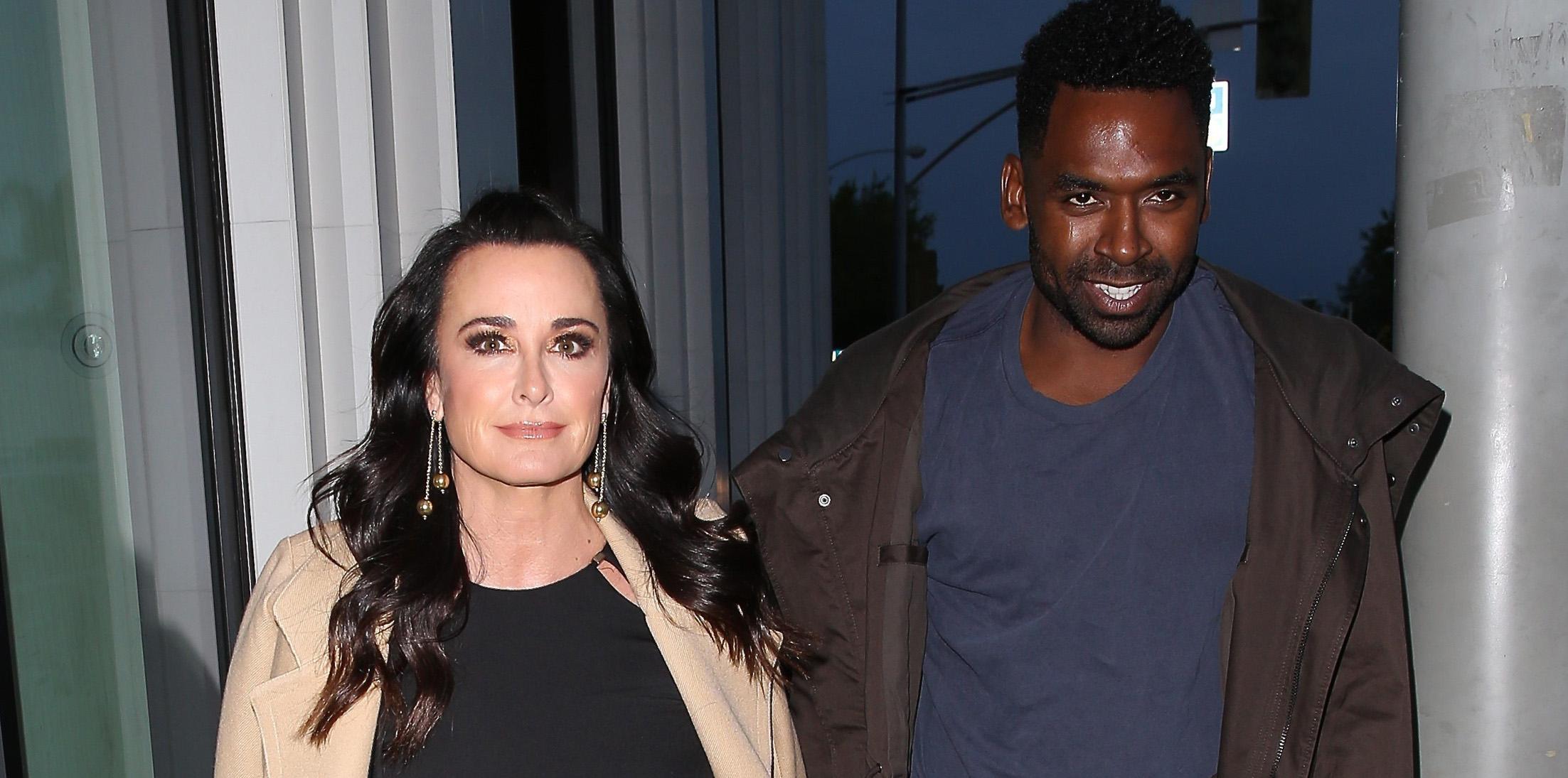 Kyle Richards arrives at Catch for a night out