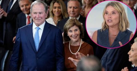 Photo of George W. Bush, Laura Bush and Jenna Bush Hager