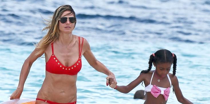 *EXCLUSIVE* Heidi Klum and Lou Sulola enjoy warm and crystal waters while on vacation