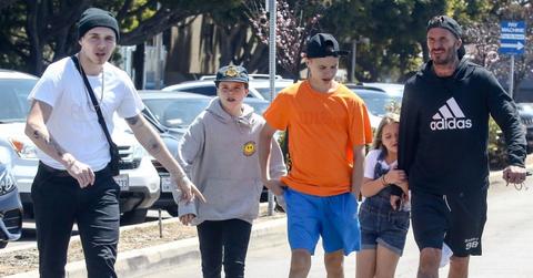 David beckham victoria kids day out fashion