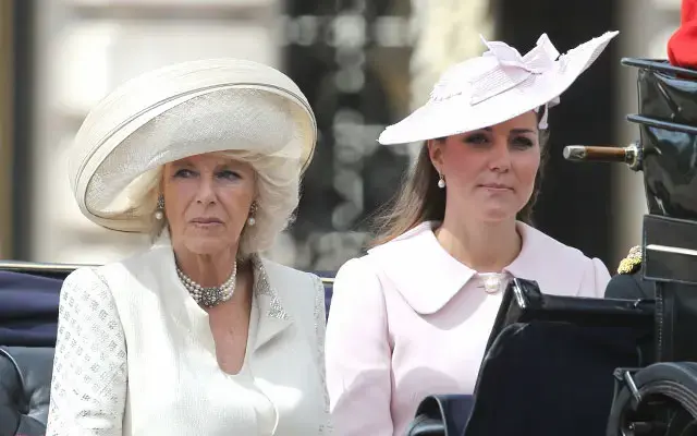 Image of Kate Middleton and Queen Camilla are allegedly at odds.