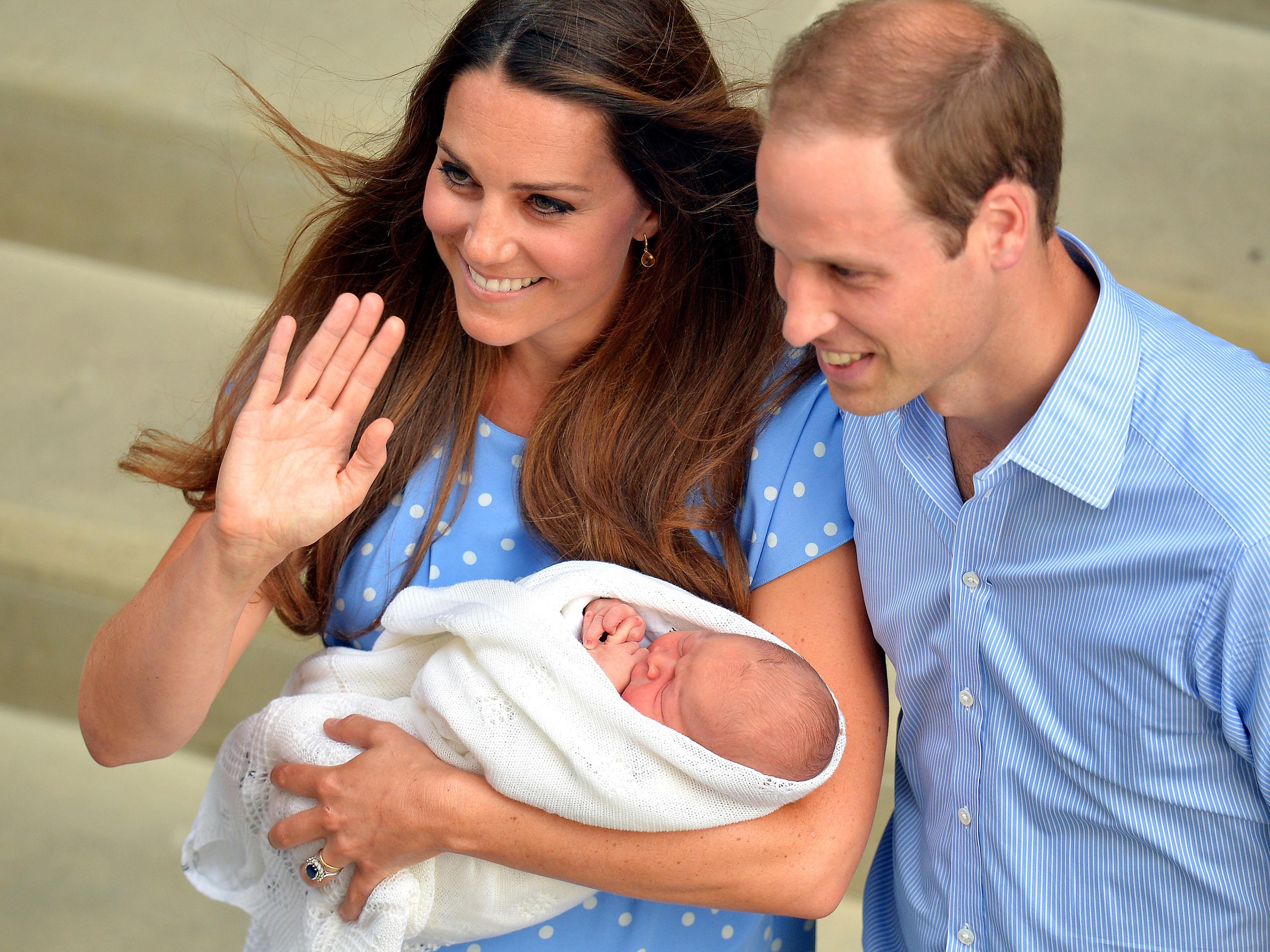 Royal baby leaves the hospital