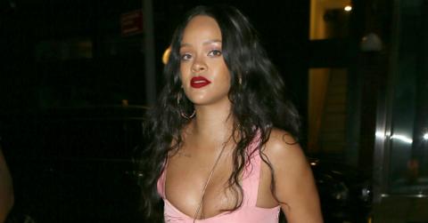 rihanna boobs pink top brooklyn pics long