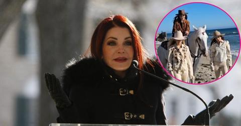 Photo of Priscilla Presley, Harper Vivienne Ann and Finley Aaron Love Lockwood